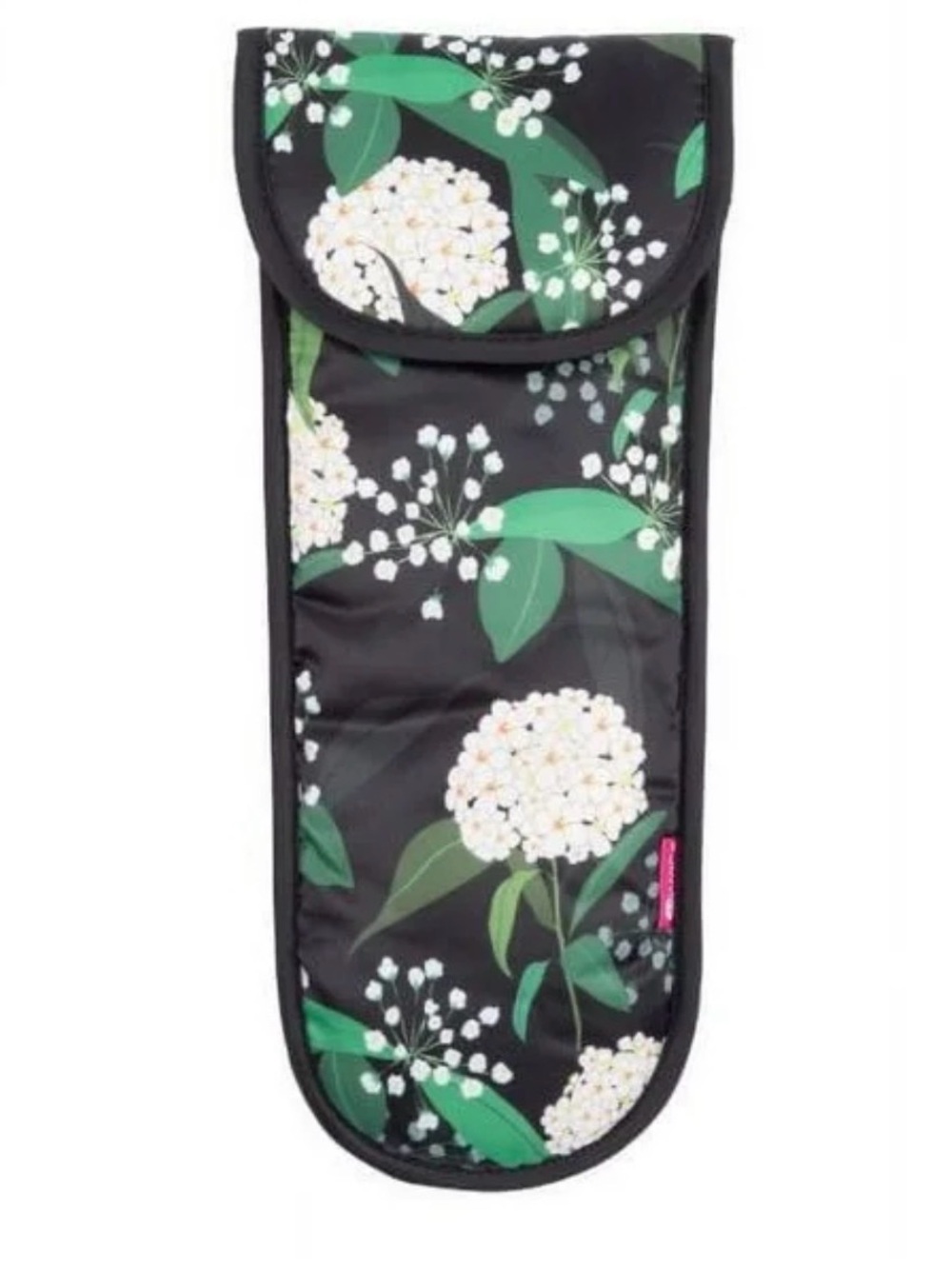 Miamica Black Floral Hair Hot Iron Travel Case